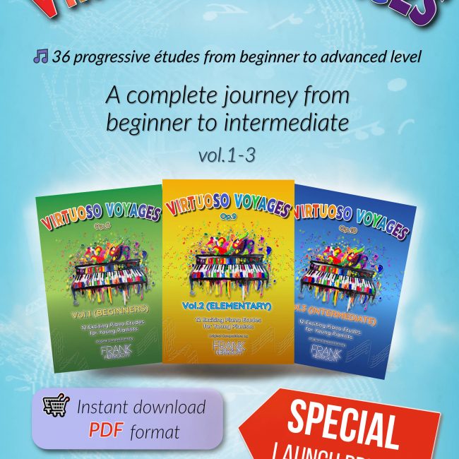 🎹 Bundle Virtuoso Voyages Vol.1–3 by Frank Herrgott