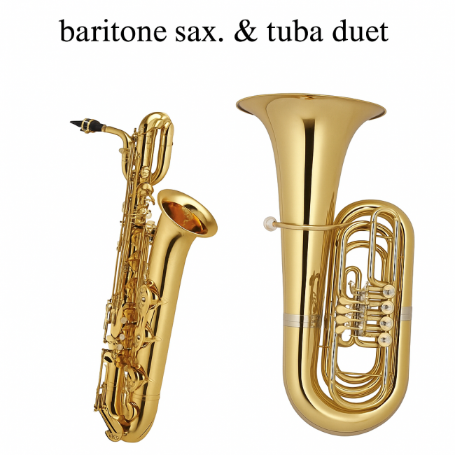 La Vie en Rose_baritone sax. & tuba duet